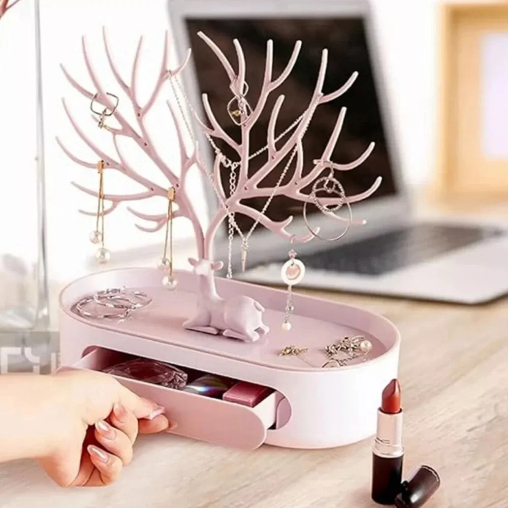 Antler Tree Jewelry Display Stand - Elegant Tray Organizer for any jewelry. New!